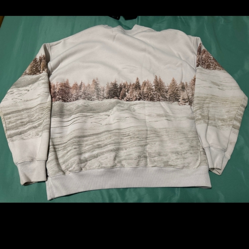 Abercrombie & Fitch Festive Horse-DrawnSweatshirt- Medium SOUGHT AFTER VIRAL - Picture 3 of 9